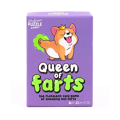 Professor Puzzle Games Queen of Farts Card Game