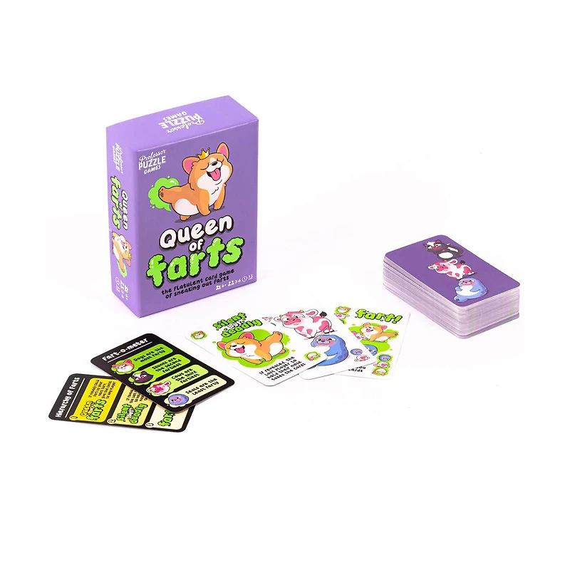 Professor Puzzle Games Queen of Farts Card Game