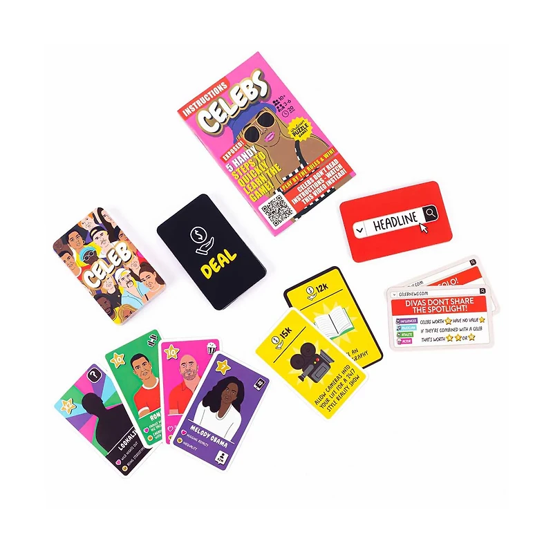 Professor Puzzle Games Celebs 'The Game of Fame, Deals, and Scandal' Card Game