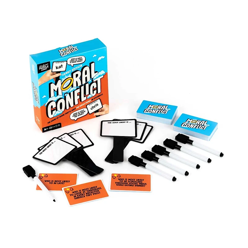 Professor Puzzle Games Family Edition Moral Conflict Card Game