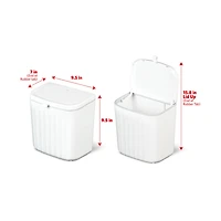 Glad Under Counter White Bin, 1.8 gal
