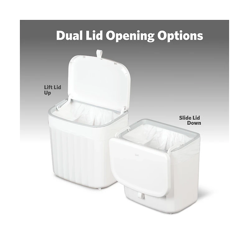 Glad Under Counter White Bin, 1.8 gal