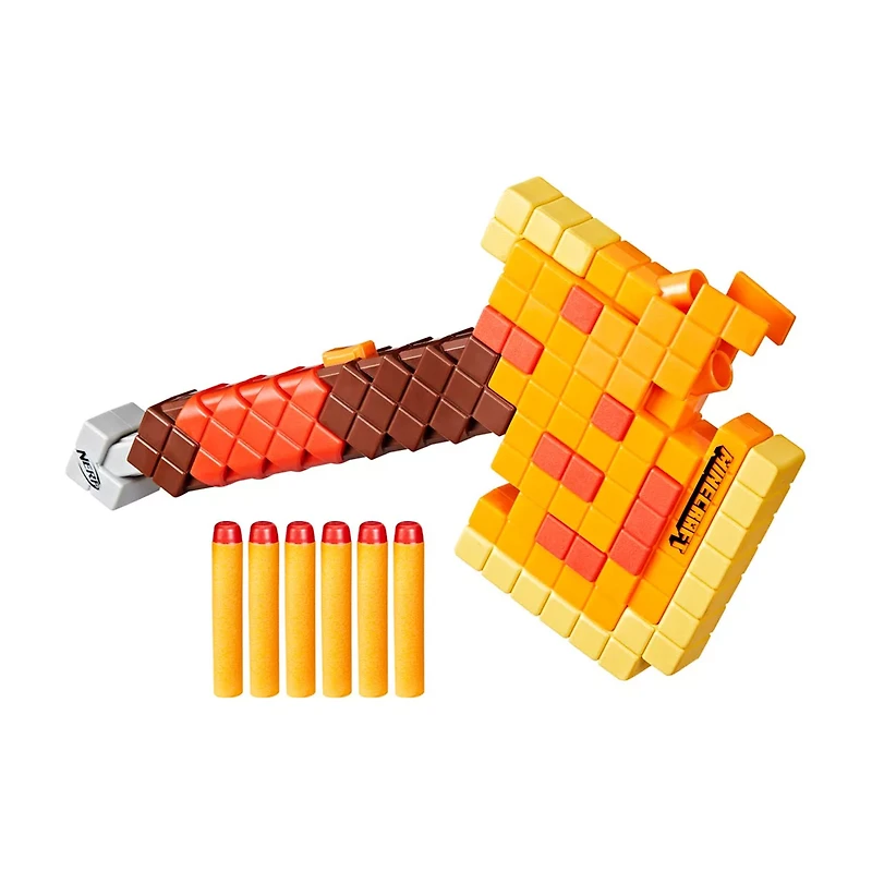 Nerf Minecraft Firebrand Dart Blasting Axe