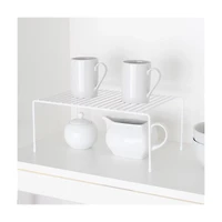 Smart Design Cabinet Storage Shelf Rack, Medium, White