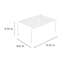 Smart Design Cabinet Storage Shelf Rack, Medium, White