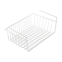 Smart Design Undershelf Storage Basket, White