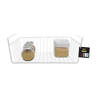 Smart Design Undershelf Storage Basket, White