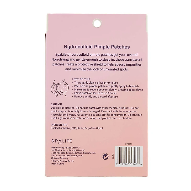 Spalife Hydrocolloid Pimple Patches, 72 pc