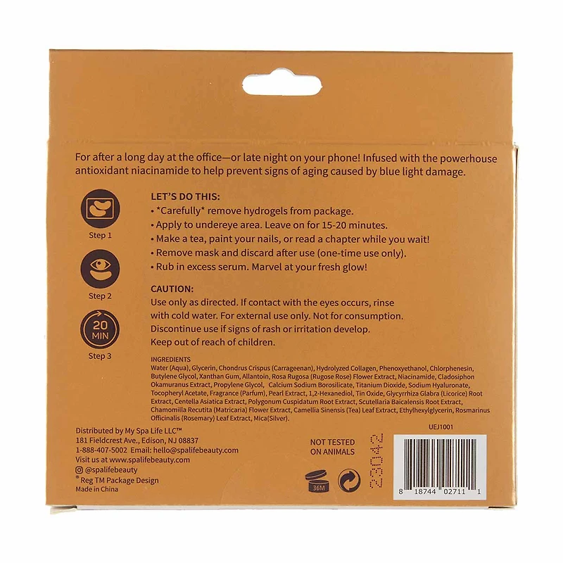 Spalife Screen Time Blue Light Repair Under Eye Jellies, 8 Pairs