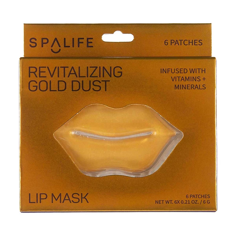Spalife Revitalizing Gold Dust Lip Mask, 6 Patches