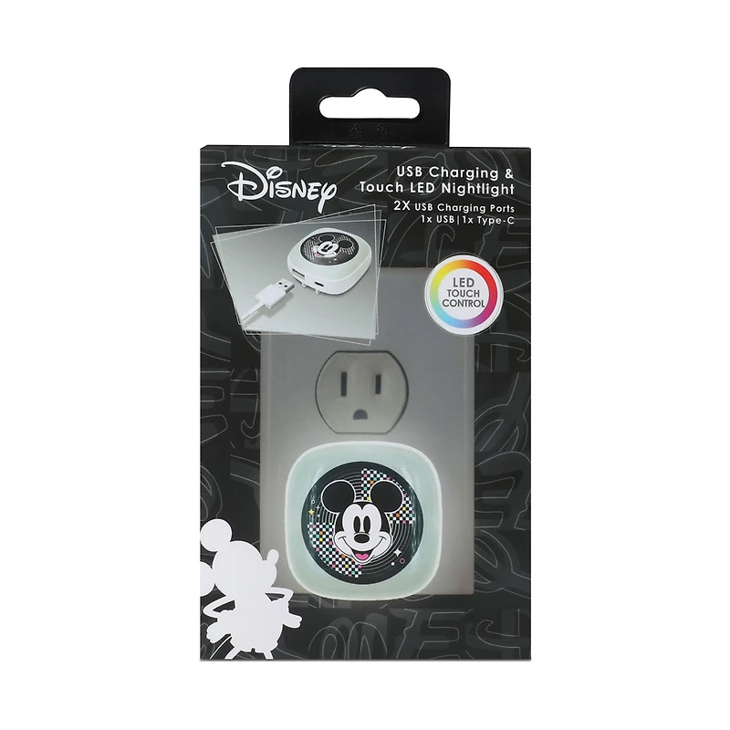 iJoy Disney USB Charging & Touch LED Nightlight, Mickey Mouse