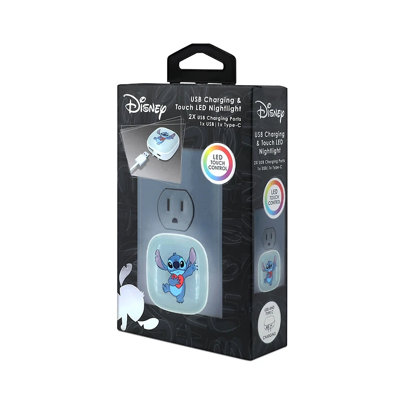 iJoy Disney USB Charging & Touch LED Nightlight, Stitch