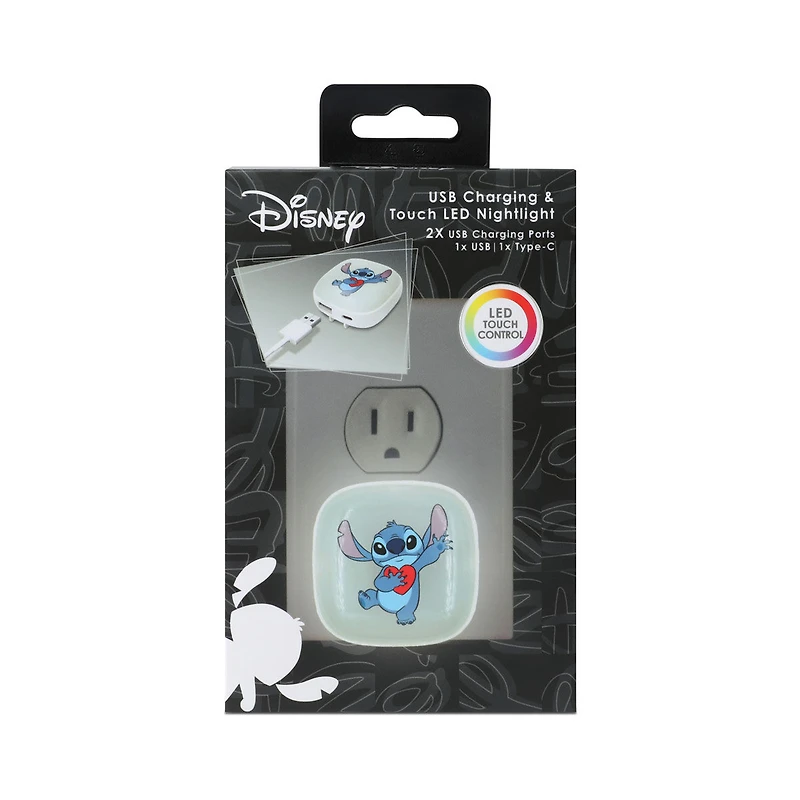 iJoy Disney USB Charging & Touch LED Nightlight, Stitch