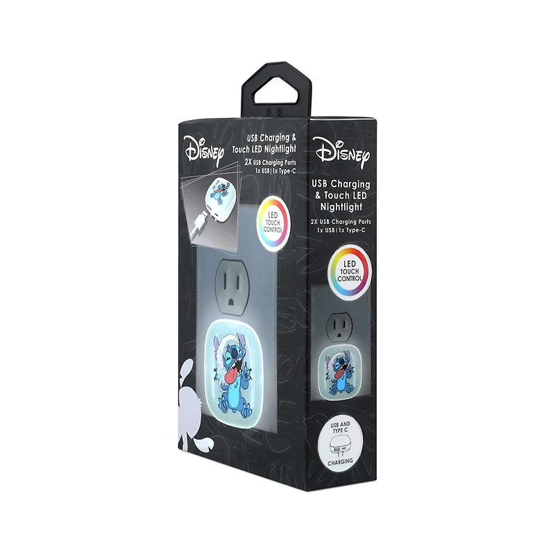 iJoy Disney USB Charging & Touch LED Nightlight, Lilo & Stitch
