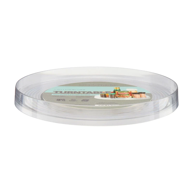 Plastic Turntable, Clear