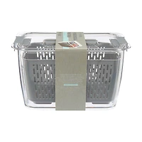 Produce Keeper Bin, Clear/Gray