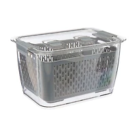Produce Keeper Bin, Clear/Gray
