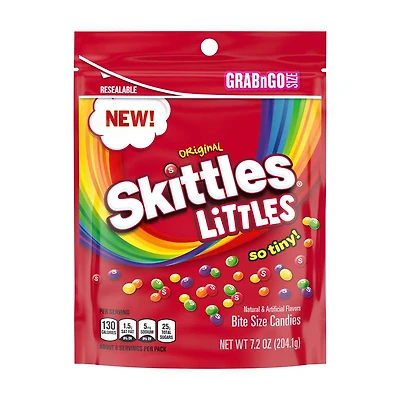 Skittles Littles Original Chewy Candy, Grab N Go Size, 7.2 oz