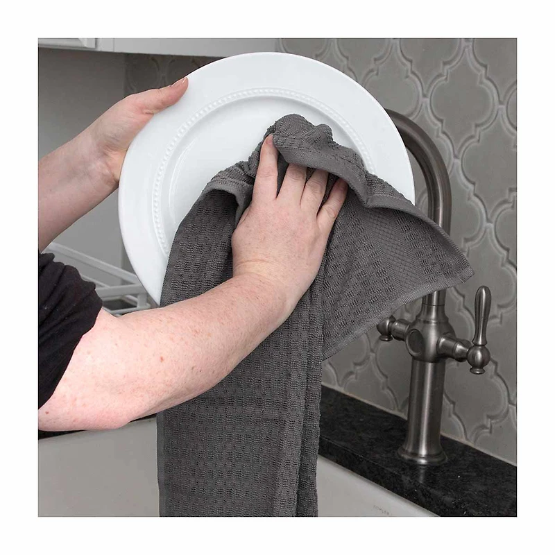 Solid Kitchen Towel, Gray