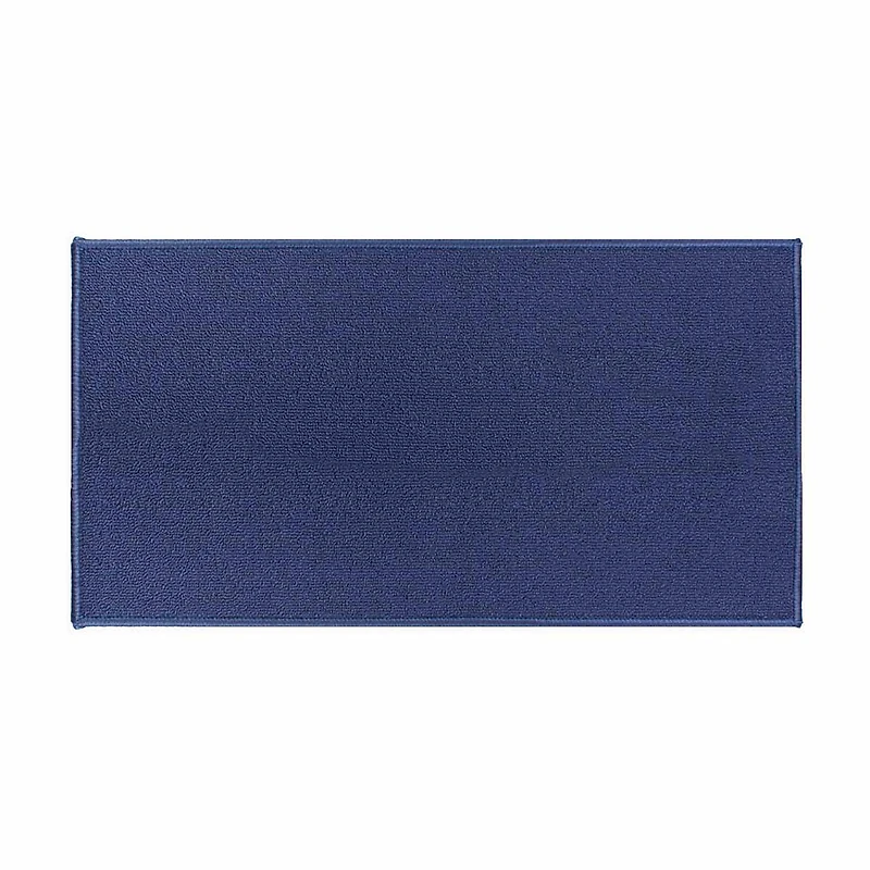 Rectangular Dirt Stopper Tapestry Rug, Navy Blue