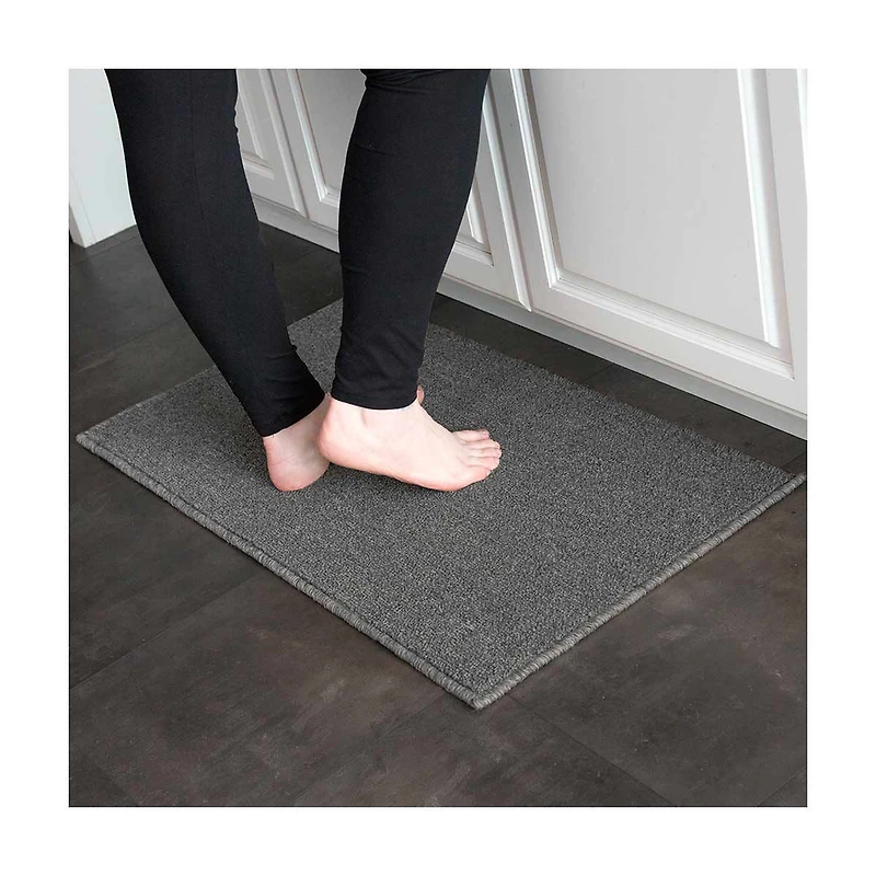 Kitchen Dirt Stopper Rug, Gray