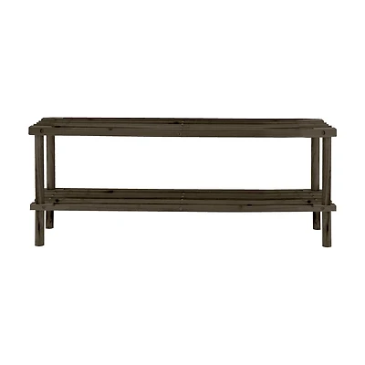 Farberware 2-Tier Wood Shoe Rack, 29.1 in x 10.2 in x 11.6 in