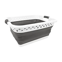 Farberware Collapsible Laundry Basket, 24 in x 17.5 in x 11 in