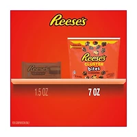 Reese's Clusters Bites Unwrapped Chocolate, Peanut Butter, Caramel and Peanuts Candy, 7 oz