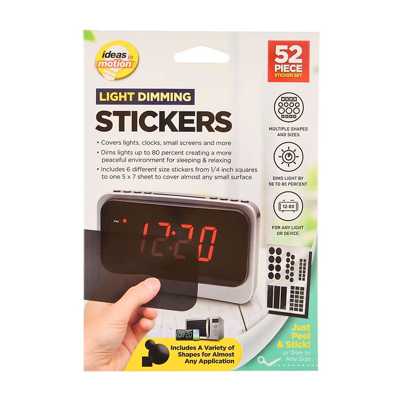 Idea Motion Light Dimming Stickers, 52 pc