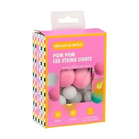 Cleverworks Pom Pom LED String Lights