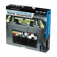 Auto Basics Collapsible Trunk Organizer, Extra Large, Black
