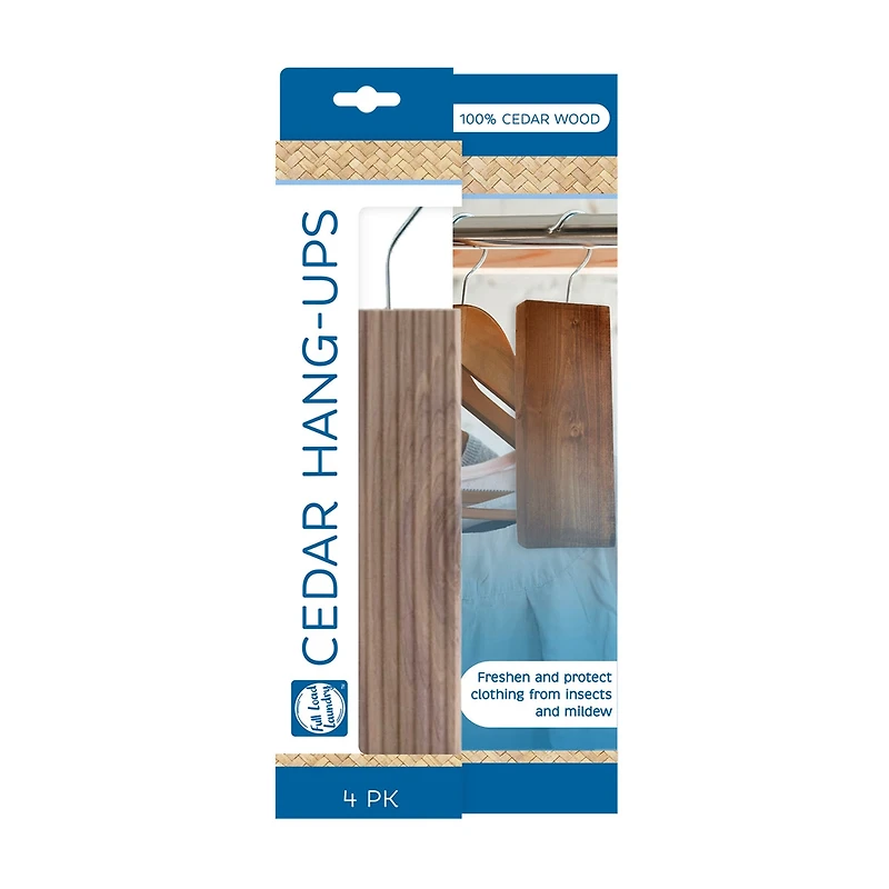 Full Load Laundry Cedar Hang-Ups, 4 ct
