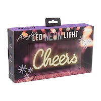 'Cheers' Acrylic LED Neon Light, 14 in