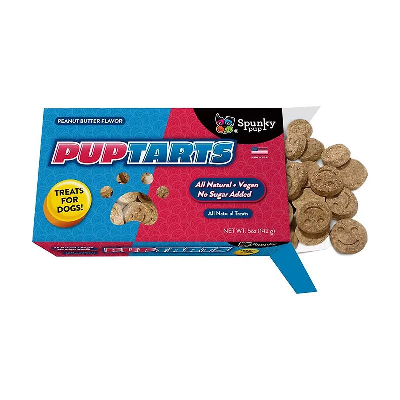 Spunky Pup 'PupTarts'  Peanut Butter Flavored Dog Treats, 5 oz