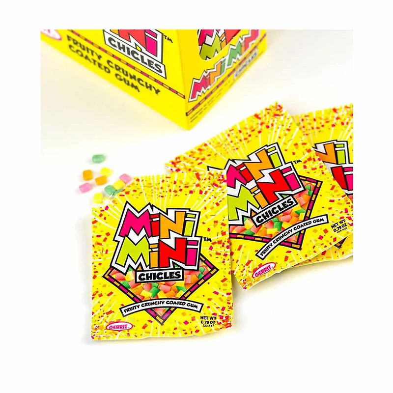 Gerrit Mini Mini Chicles Fruity Crunchy Coated Gum, 0.79 oz