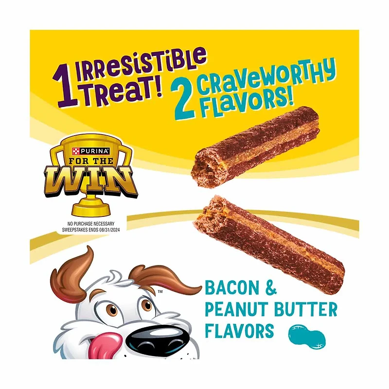 Purina Beggin' Flavor Stix, Bacon & Peanut Butter Flavor, 8 oz