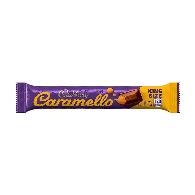 Cadbury Caramello King Size Candy Bar, 2.7 oz