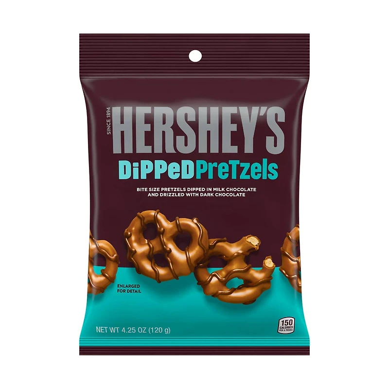 Hershey's Bite Sized Milk Chocolate Dipped Pretzels, 4.25 oz