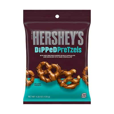 Hershey's Bite Sized Milk Chocolate Dipped Pretzels, 4.25 oz