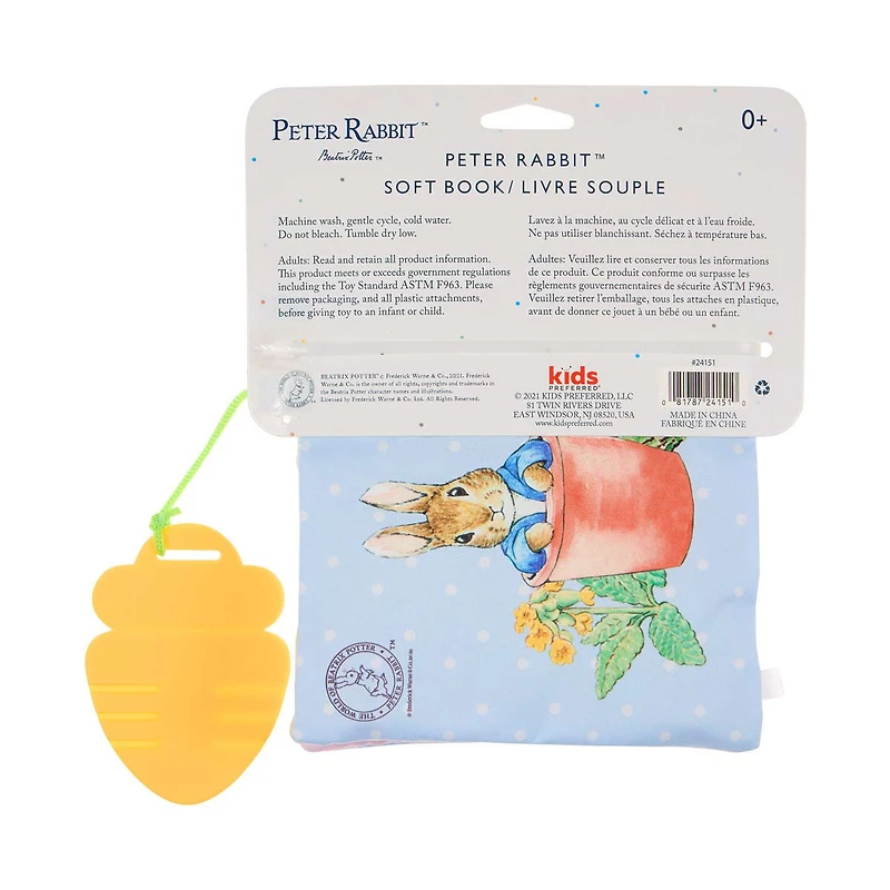 Beatrix Potter Peter Rabbit Soft Book with Teether