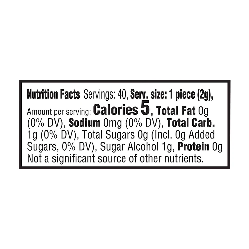 Wrigley's Extra Refreshers Mint Mix Chewing Gum, 40 Pieces