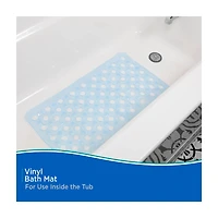 Kenney Vinyl Bath Mat, Blue