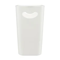 Kenney Open Top Waste Basket, White