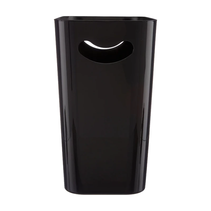 Kenney Open Top Waste Basket, Black
