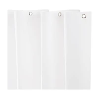 Kenney Medium Weight Shower Curtain Liner, 70 in x 72 in, White