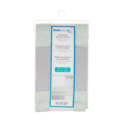 Kenney Bath Solutions Microfiber Shower Curtain, 70 in x 72 in