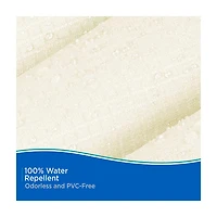 Kenney Water Repellent Jacquard Fabric Shower Curtain, 70 in x 72 in, Bright White