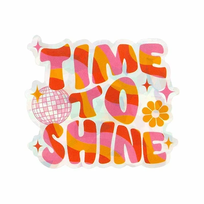 Decorative Vinyl Time To Shine Sticker