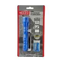 Open Trails LED Aluminum Flashlight with 2 AA Batteries, 1 ct - Assorted