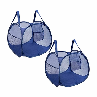 Smart Design Pop-up Pyramid Hamper Basket, Set of 2